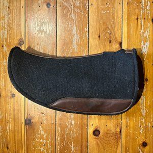 Diamond Wool Round Barrel - Contoured Tough - Western Wool Felt Saddle Pad